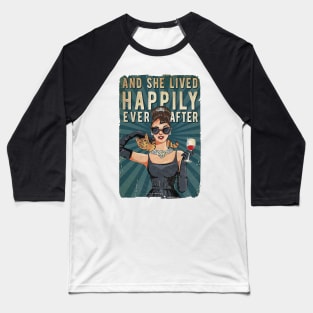 And She Lived Happily Ever After Cats love Baseball T-Shirt